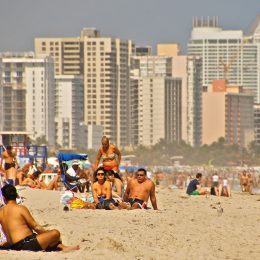 Der berühmte Strand von Miami Beach