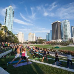 Yoga im Park, Tampa © Tampa Hillsborough EDC