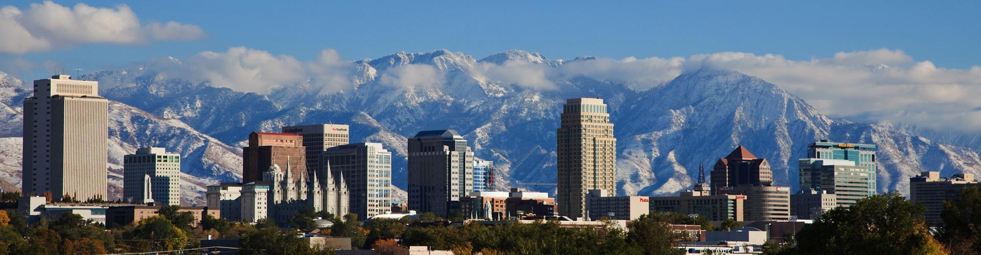 Skyline von Salt Lake City, Utah