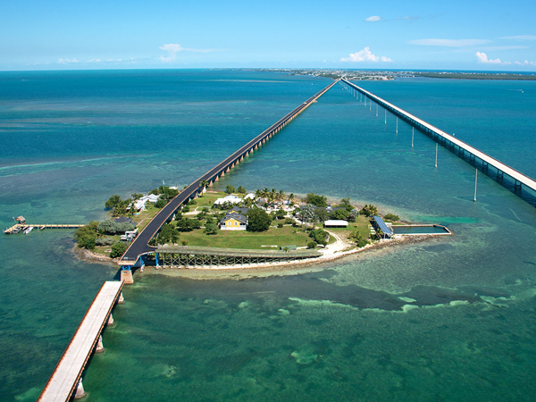 Old Seven Mile Bridge, Florida Keys, Florida, USA